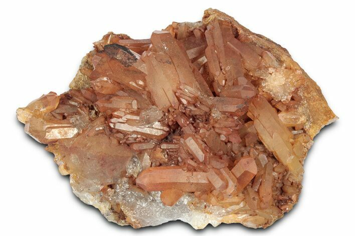 Tangerine Quartz Crystal Cluster - Brazil #328932
